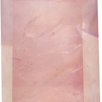 Healing Crystal Wands Point Faceted Prism Bars for Reiki Chakra Meditation Therapy Deco (Rose Quartz)