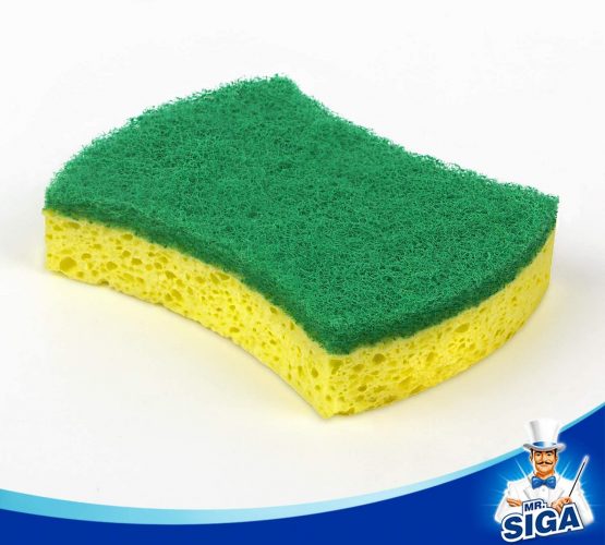 MR Heavy Duty Cellulose Scrub Sponge, Dual-Sided Dishwashing Sponge for Kitchen, 12 Pack - Image 2