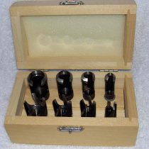 8 PIECE WOOD PLUG CUTTER SET IN CASE