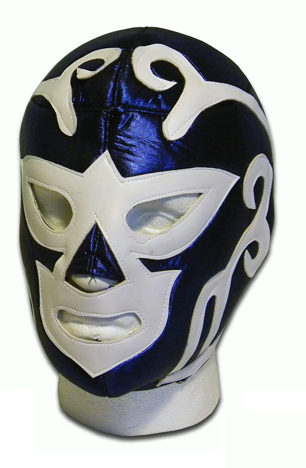 LUCHADORA ® Huracan Ramirez mexican lucha libre wrestling mask adult size, Blue, White