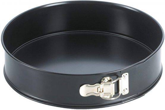 Grizzly Springform Cake Tin with Loose Base - Round Quick Release - Non-Stick 28 cm - Black
