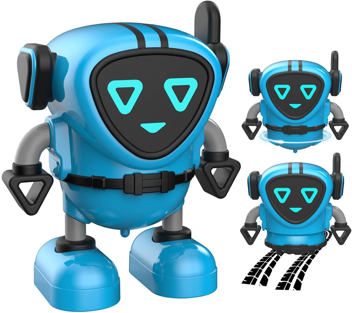 EARSOON Novelty Game Spinning Top Small Gyro Robot Battle Gyro Pull