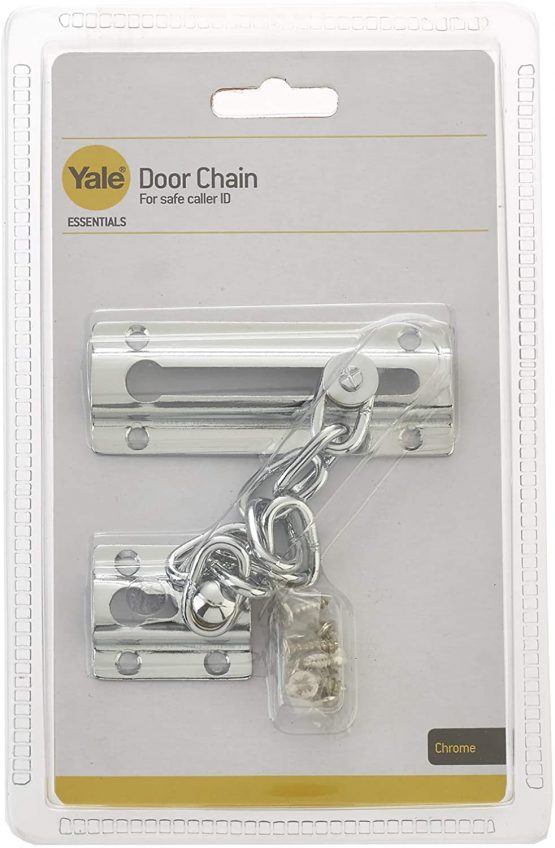 Yale YES-DC-CH Essentials Front Door Chain/Limiters, for Safer Caller ID, Chrome Finish - Image 2