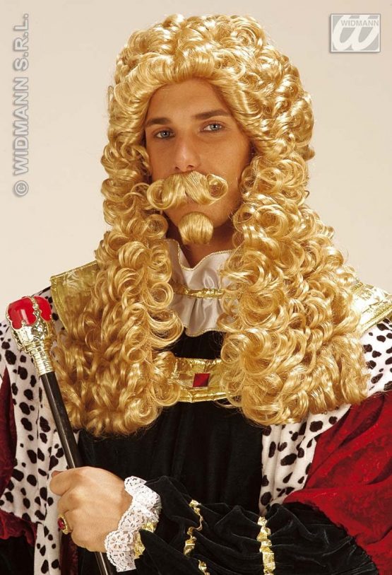 Le Roi Blonde Wig for Hair Accessory Fancy Dress