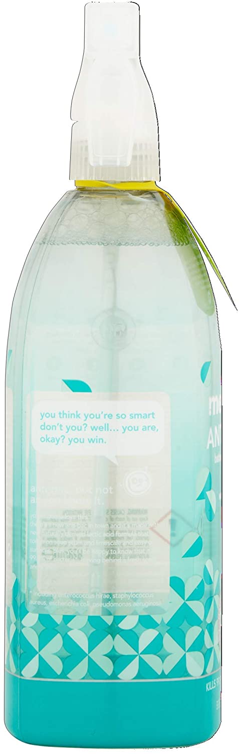 Method Antibacterial Spray Refill, Bathroom Cleaner, Powerful Formula Kills 99.9% of Bacteria, Water Mint Scent, Pack of 1, 1 x 828 ml - Image 4