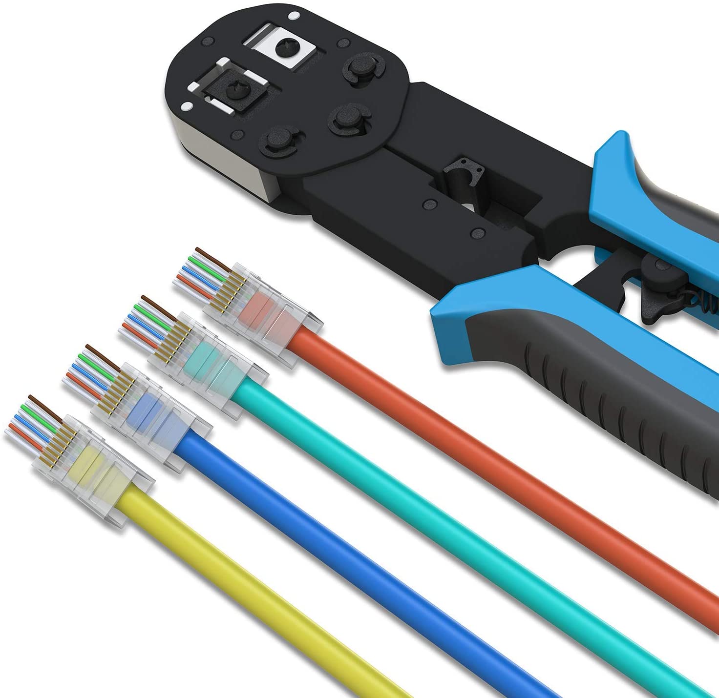 LINKUP - Cat6 Easy Crimp and Trim Hand Tool Crimper for Easy Pass Thru Plugs, zTL-C6EZ Hand Tool - Image 3