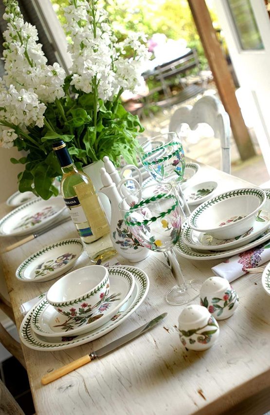Portmeirion Botanic Garden Oatmeal Bowl, Various Motif - set of 6 , Dia.15cm - Image 3