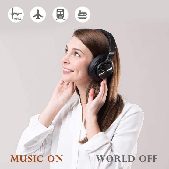 Wireless Active Noise Cancelling Headphones Bluetooth 5.0,Srhythm NC75 Pro Over-Ear Headset with Mic,Fast Charge,Hi-Fi,40 Hours Playtime for all Bluetooth Devices - Image 2