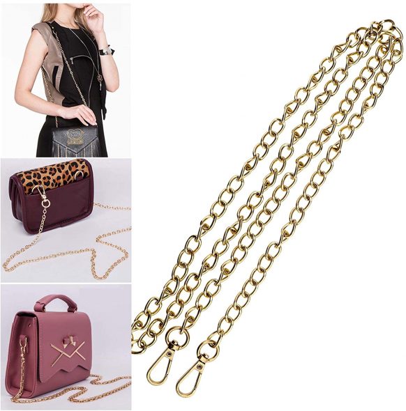 YINETTECH 3Pcs Handbag Cross Body Bag Purse Replacement Chain Set with ...