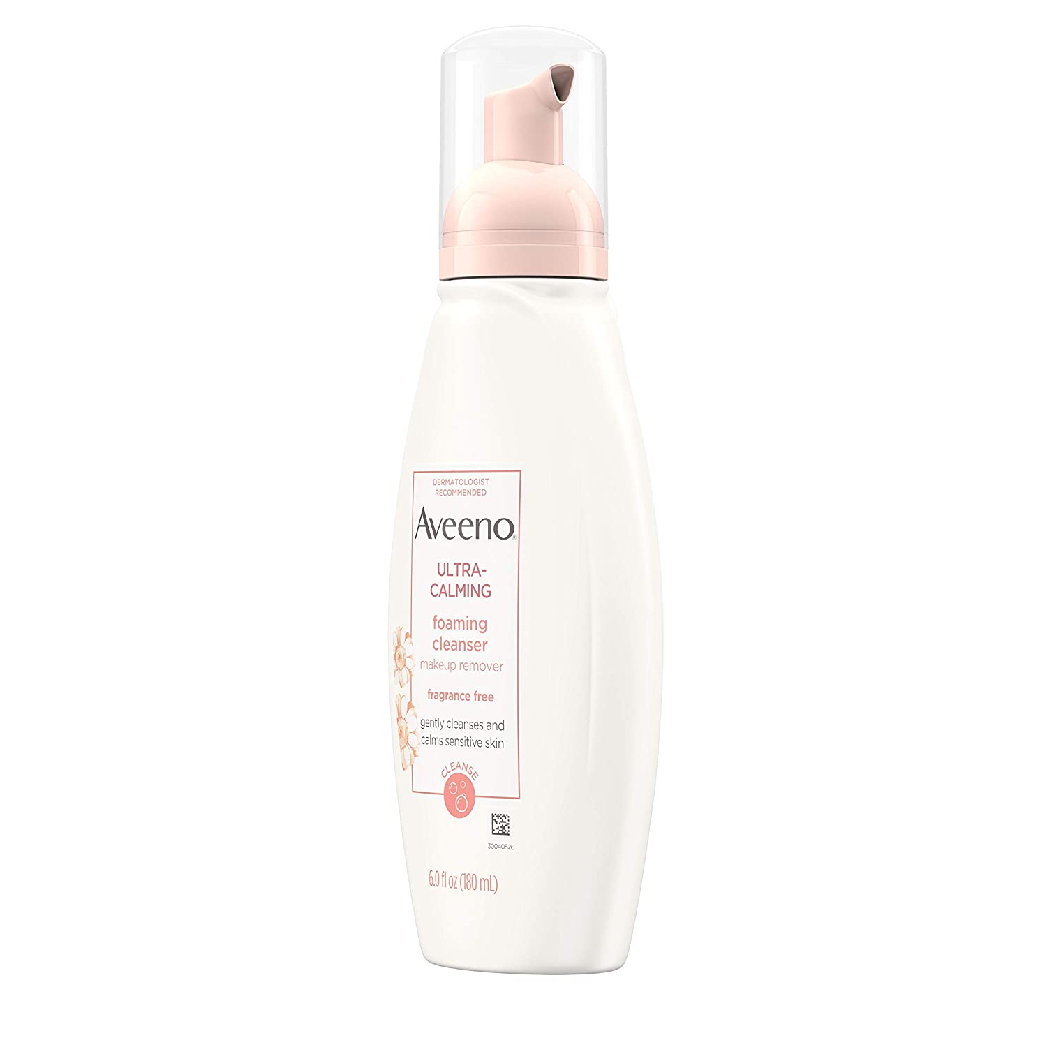 Aveeno JJ01424 UltraCalming Foaming Cleanser and Makeup Remover for