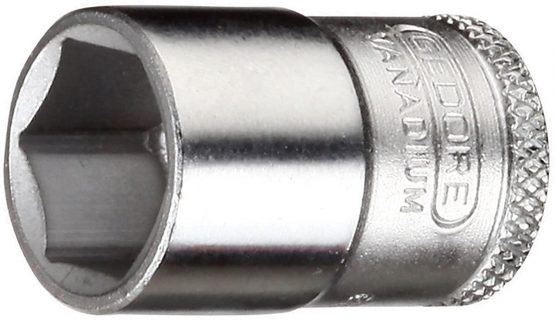 GEDORE Socket, 3/8" 10 mm drive, Hexagonal, 12 mm width, Tool, 30 12, Chrome-plated steel