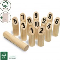 Toyfel Family Game Tölky Finnish Interactive Indoor and Outdoor Game for Kids Adults and Family – Wooden Garden Game for 2 People or More Bowling Team Game for Garden and Home