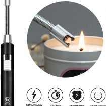 iN HOME ARC USB Electric Lighter with Flexible Head, Rechargeable and Flame-less