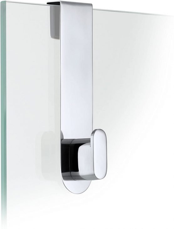 Blomus 68915 blomus Glas Shower overdoor Hook, Stainless-Steel, Silver, H 14 cm, B 4 cm, T 3,5 cm - Image 3
