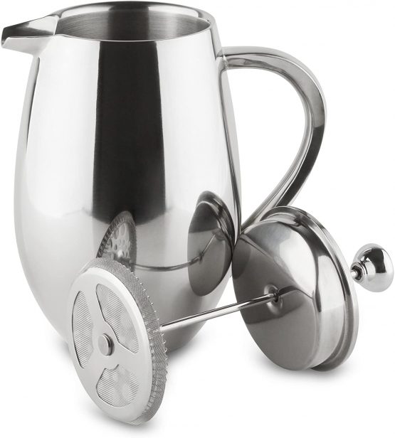 Café Olé BFD Cafetière, Stainless Steel, Mirror Finish, 1 Mug (350ml) - Image 3