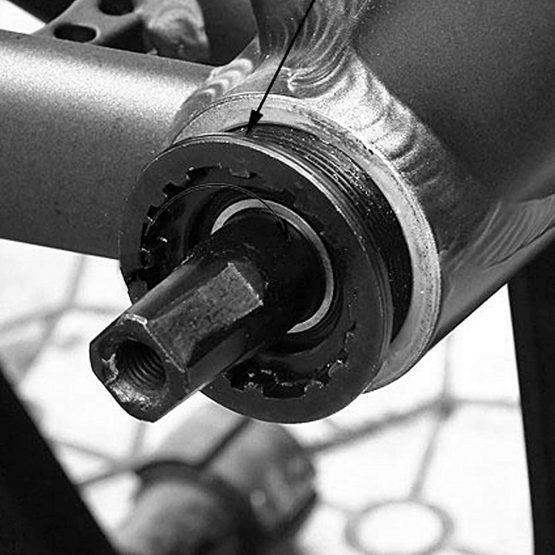 Square Cartridge Taper Bottom Bracket Bike Bicycle Axle Sealed Black Mountain Bike 68x113mm - Image 2