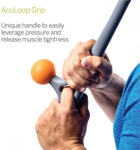 TRIGGERPOINT AcuCurve, Massage Cane Stick, Neck, Back and Shoulder Massage Ergonomic Portable Design, Grey and Orange, 16.5 Inch/42 cm - Image 3