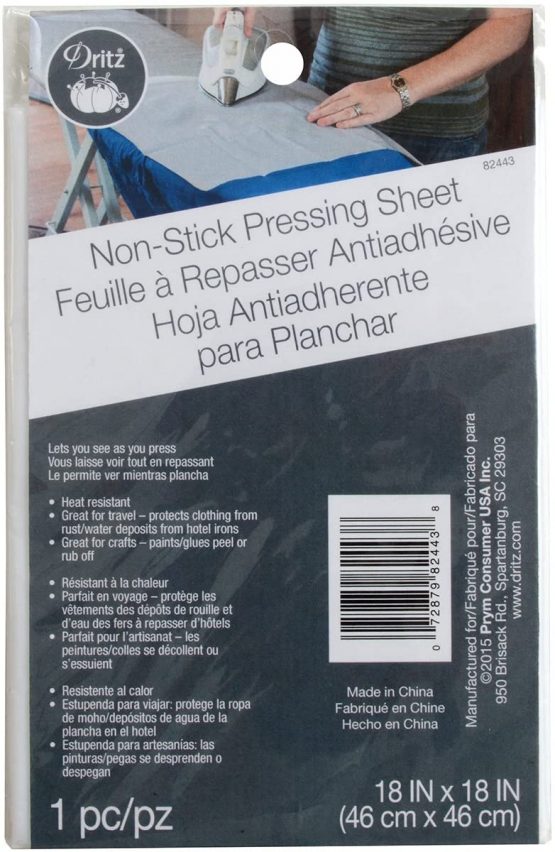 Dritz Non-Stick Pressing Cloth1 x 1 8-inch, Acrylic, Multicoloured, 0.09 x 4.4 x 6.9 cm