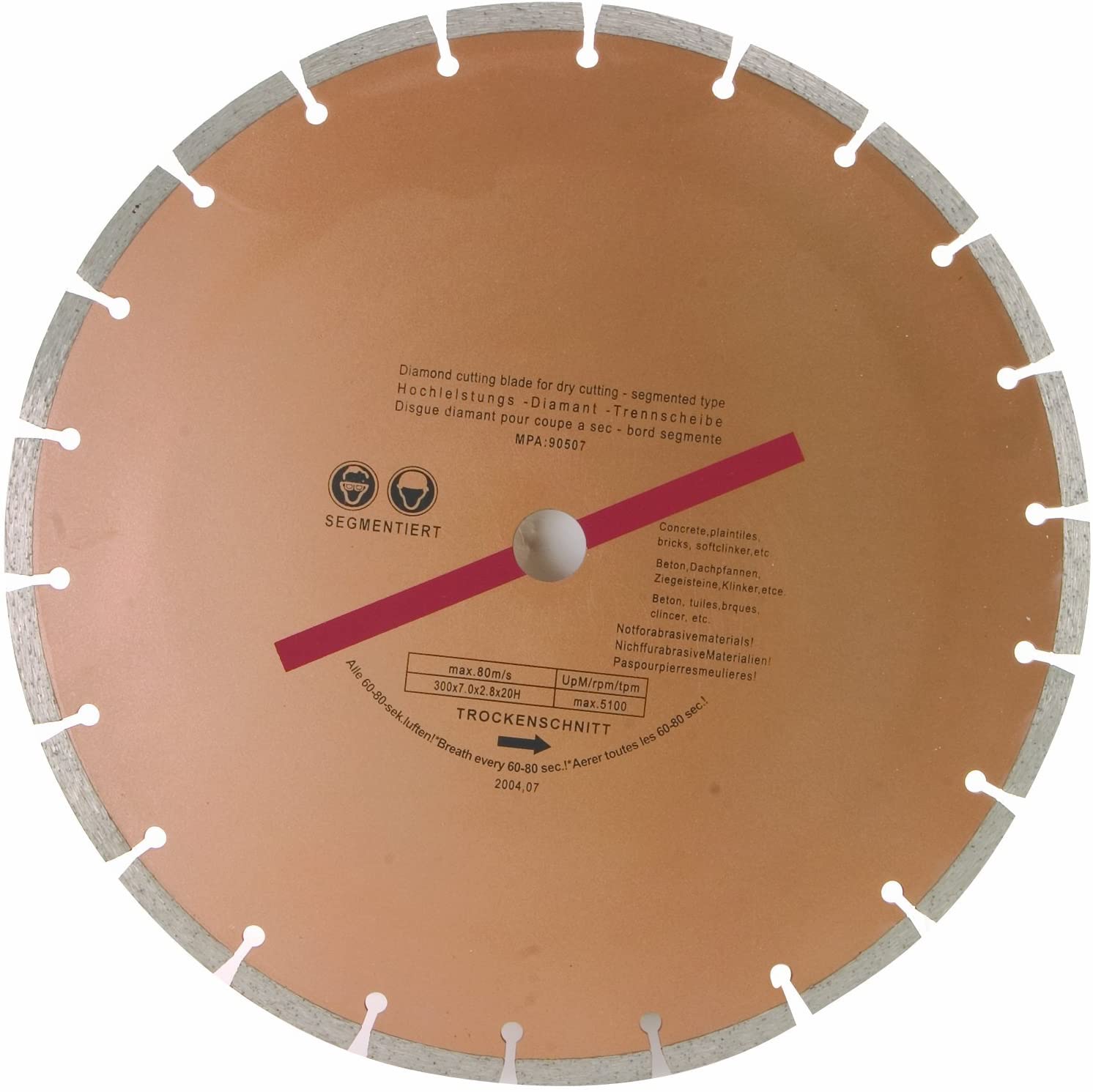 Rolson 24397 230 mm Diamnod Tipped Segmented Blade