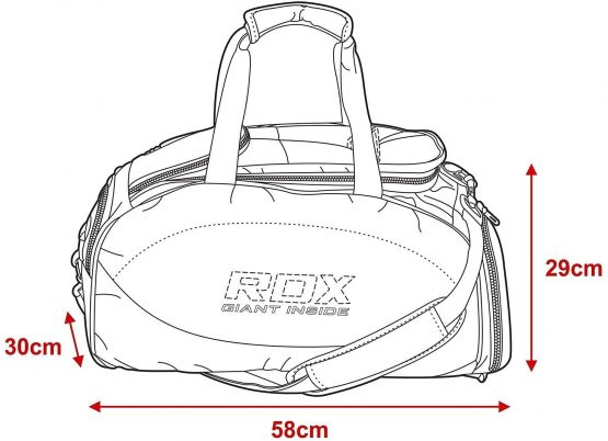 RDX Kit Bag Gym Duffle Sports Holdall Gear MMA Fitness Exercise Equipment Backpack Hiking Luggage Shoulder Sportswear Lightweight Rucksack Handles Running Zipper Travel Carry on Shoe Compartment - Image 3