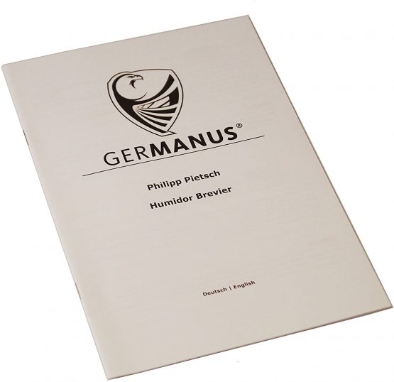 GERMANUS Cigar Humidor for approx. 30 Cigars, White, with Hygrometer and Humidifier Manual - Image 3
