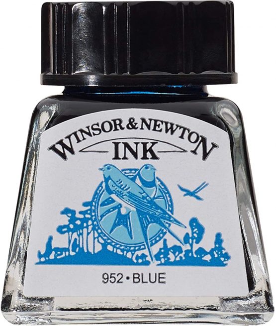 Winsor & Newton 14ml Drawing Ink Bottle - Blue