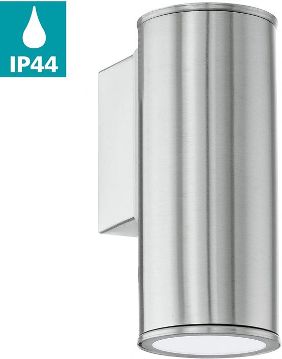 EGLO 94106 GU10-LED Stainless Steel Outdoor Wall Light RIGA, 94106
