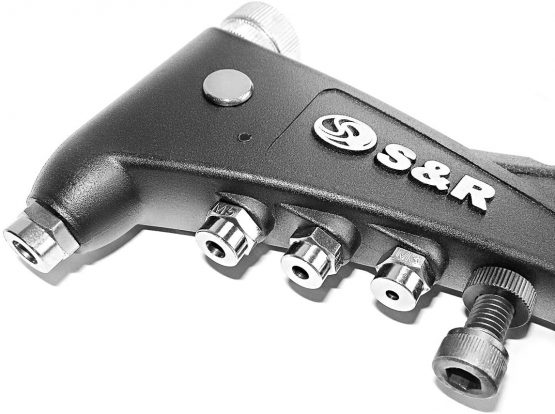 S&R Riveter for rivets with threads M3x0,5, M4x0,7, M5x0,8, M6x1,0 suitable for ALU, STEEL and STAINLESS STEEL rivets, blind rivet nut tongs: housing made of high-quality aluminum die-cast, handle made of forged steel - Image 2