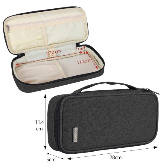 Teamoy Stethoscope Case, Stethoscope Carrying Bag Compatible with 3M Littmann, MDF, ADC, Omron Stethoscope and Other Accessories, Grey - Image 3