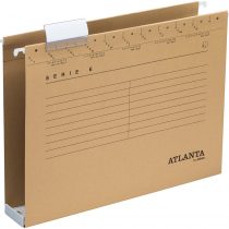 Atlanta Serie E hanging collector A4, Jalema 2655214570, Robust hanging collector with extra large capacity, natural brown (Pack of 25)