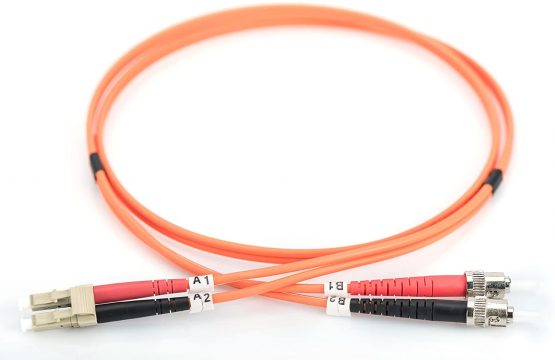 Digitus LWL patch cable OM2-2 m LC to ST fiber optic cable - LSZH - Duplex Multimode 50/125µ - 10 GBit/s - Orange - Image 3