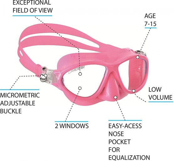 Cressi Moon Kid Premium Junior Mask - Image 2