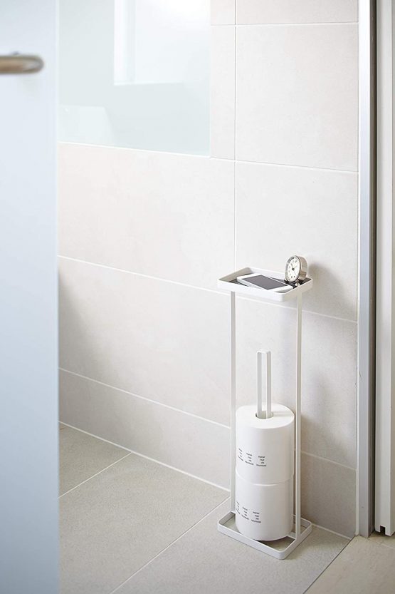 Yamazaki Toilet Paper Holder, White, One Size - Image 2