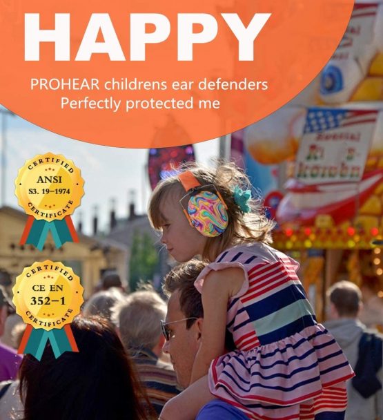 PROHEAR 032 Kids Ear Defenders, Upgraded Hearing Protection for Autistic Toddlers Have Sensory Issues,Children Adjustable Safety Earmuff, Ideal for Firework, Concert, Study - Image 3