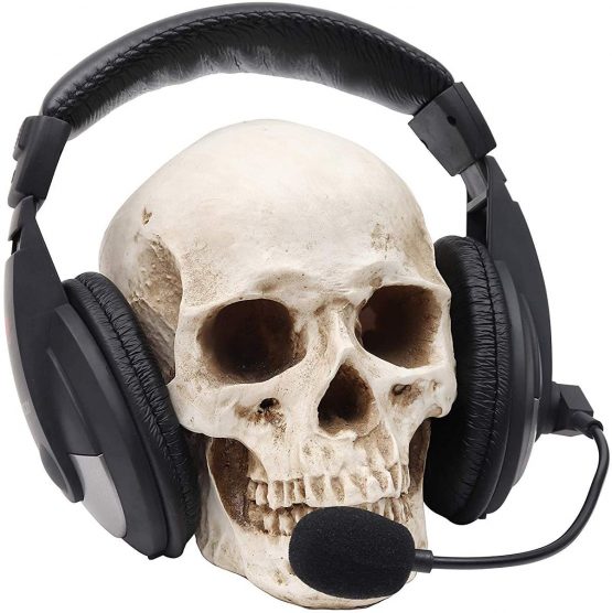 Kurtzy Human Skull Model - L12 x W17 x H14.5cm / 4.72 x 6.70 x 5.71 Inches - Realistic Resin Bone Medical Skeleton - Replica Life-Size Head for Anatomical Medical Teaching & Halloween Party Decoration - Image 3