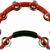 RhythmTech RT1030 Tambourine, Nickel Jingles, Red
