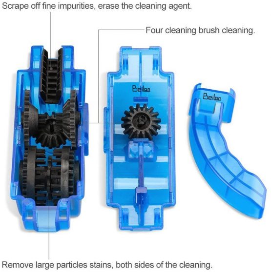 BeiLan Bike Cleaning Tool Set, Bicycle Clean Brush Kit for Bike Chain/Tire/Sprocket Cycling Corner Stain Dirt Clean - Image 3