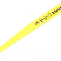 DeWalt DT2349QZ 228mm Reciprocating Blade Fast Cuts Wood with Nails Plastics
