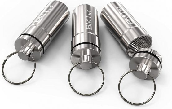 [3 PACK] Discrete UV Herb Storage Jar (Small Airtight and Smell Proof Container Tube) Aircraft Grade Aluminium (3 Metal Tins) - Image 3