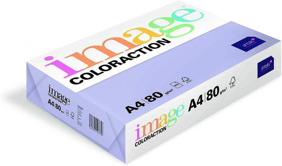 Image Coloraction Mid Lilac (Tundra) A4 210x297mm 80gm2 fsc4 500sh/RM 5rm/BX - Image 2
