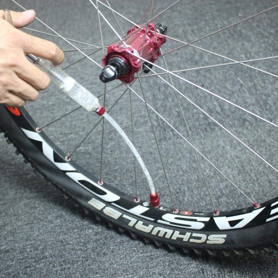 Dymoece Bicycle Tubeless Tire Sealant Injector Syringe and Presta Valve Core Removal Tool Set for Stans No Tubes sealant - Image 4