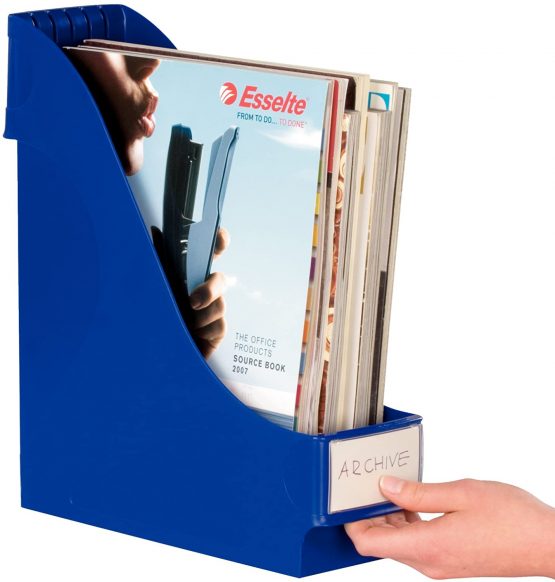 Leitz Extra Wide Magazine File, A4, Blue, 24250035 - Image 3