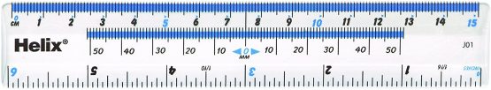 Helix 15cm 6 inch Ruler - Clear (Box of 50)