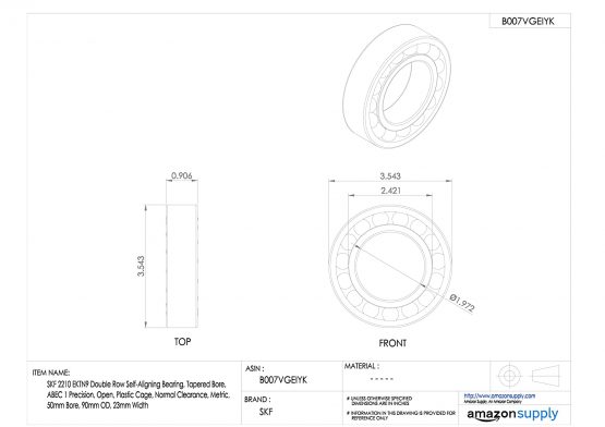 SKF 2210 EKTN9 Self-Aligning Ball Bearing - Image 2