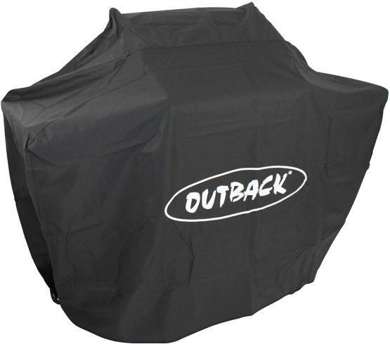 Outback Premium BBQ Cover To Fit 3 Burner Hooded Ranger/Magnum/Jupiter & Orion > Water resistant and breathable protective cover with high thread count - OUT370050