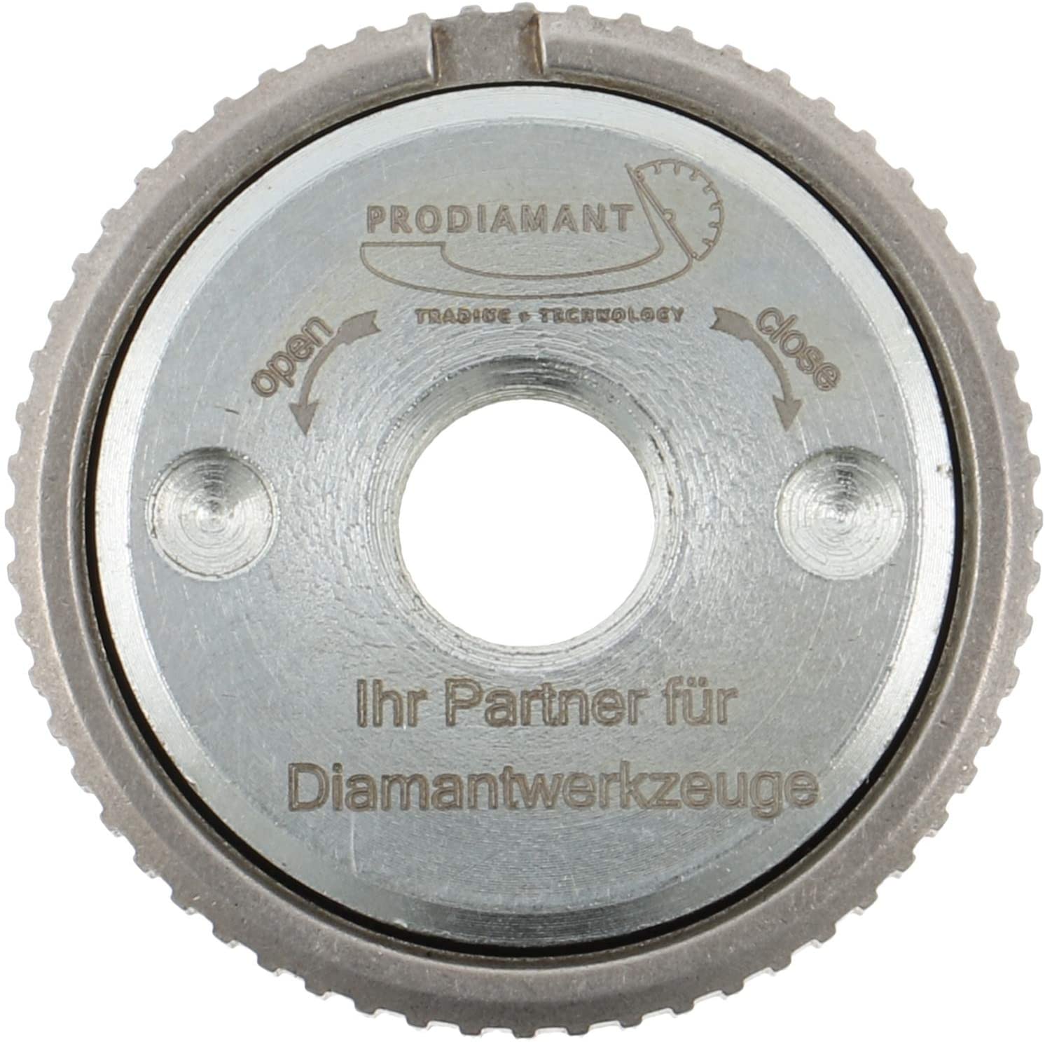 PRODIAMANT Quick-release nut M14 suitable for angle grinders, Silver, 50 x 50 x 13 mm