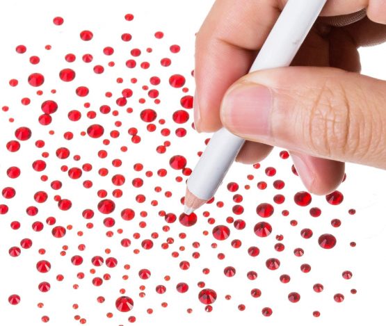 4200 Pieces Flat Back Red Nail Art Rhinestones for Nail Art Decorations, Round Crystal Gems Stickers for Clothes and Craft, 1.5 mm - 4.8 mm, 6 Sizes - Image 4