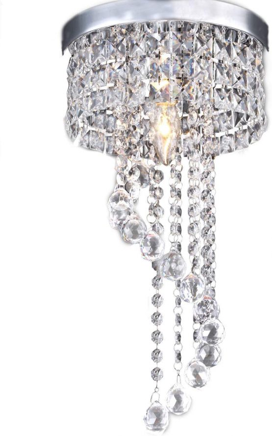 Modern LED Bulb Ceiling Light Pendant Fixture Lighting Crystal Chandelier - Image 2