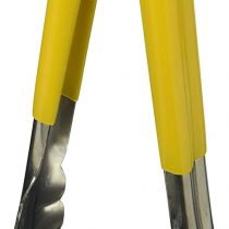 Genware NEV-CCT23Y Colour Coded Tong, Stainless Steel, 23 cm, Yellow