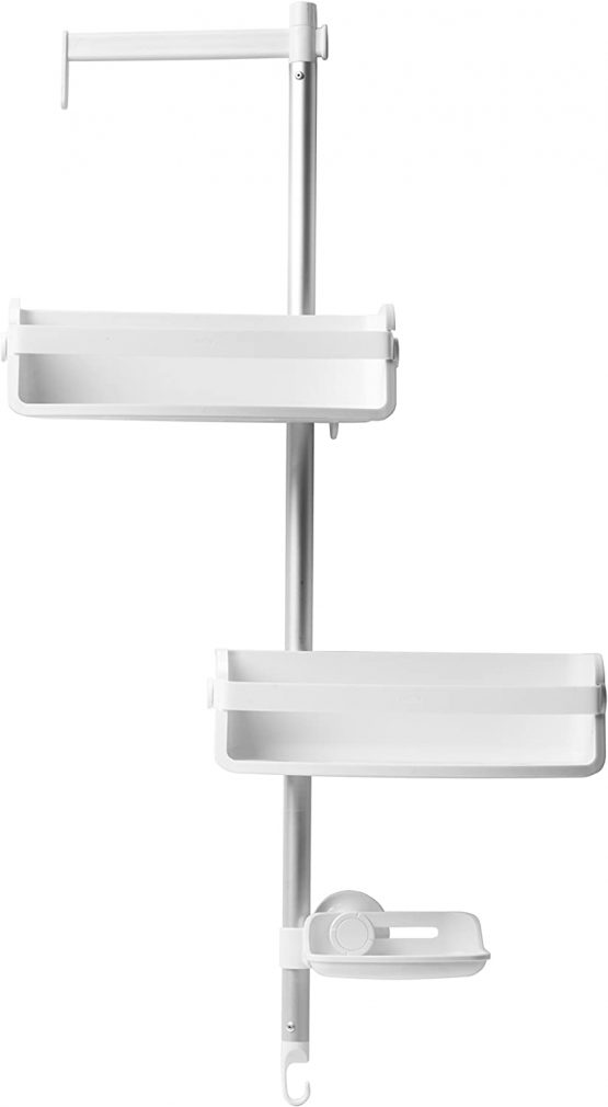 Umbra Flipside Flex Pole Shower Caddy, Adjustable Shower Caddy with
